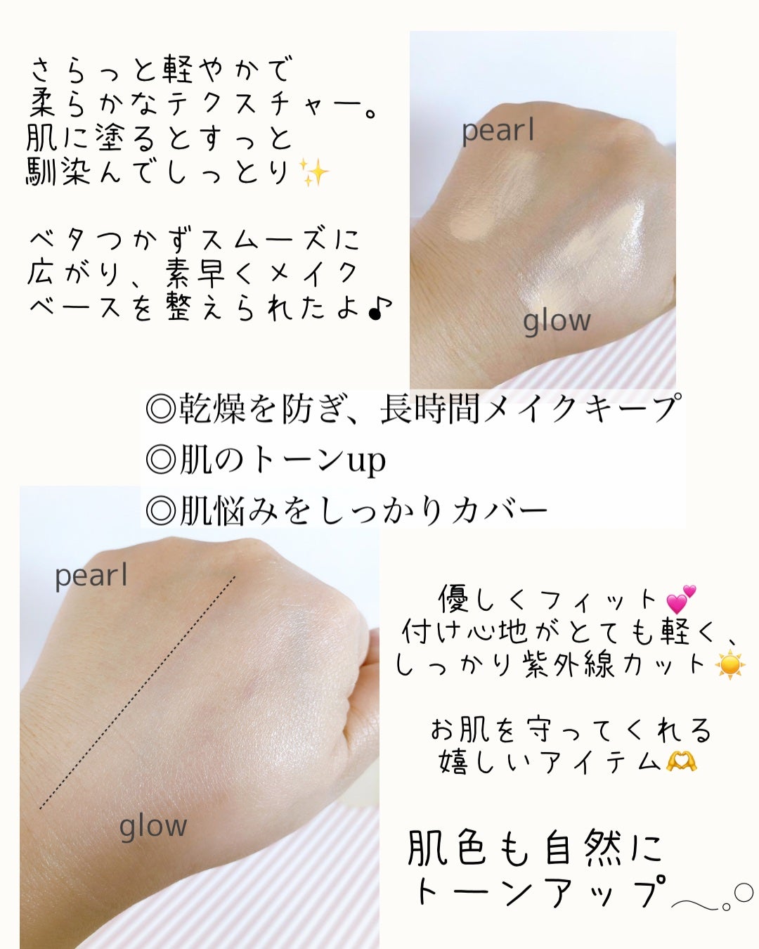 マイ コンフィデンス スキン モイスチャライジング プライマー グロウ/vim BEAUTY/化粧下地を使ったクチコミ(2枚目)