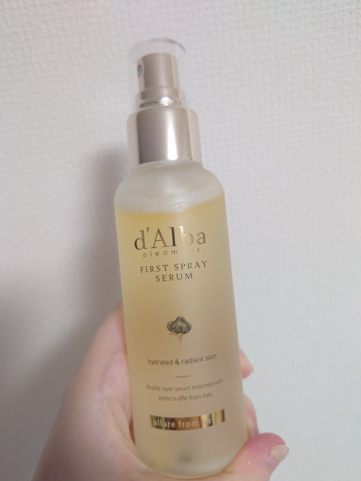 ダルバ ホワイトトリュフファーストスプレーセラム/ダルバ/ミスト状化粧水を使ったクチコミ(2枚目)