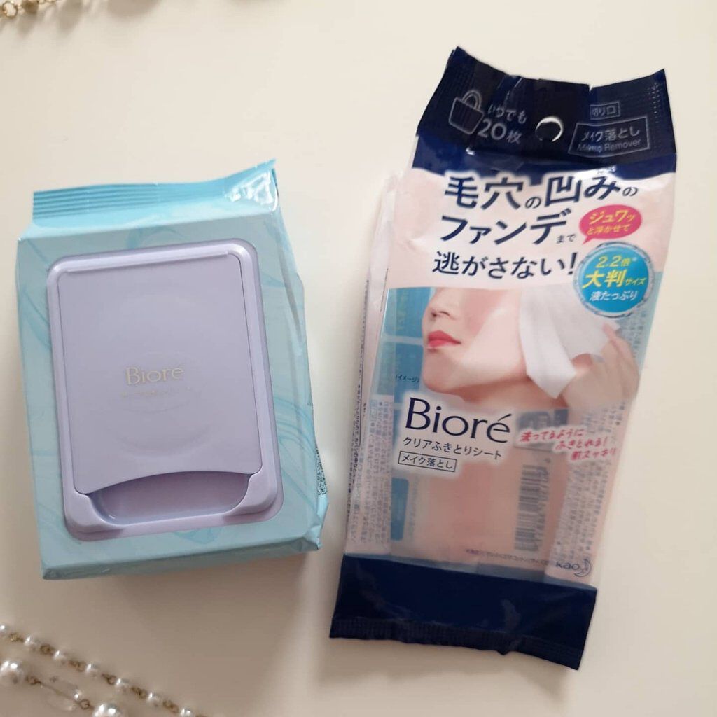 クリアふきとりシート/ビオレ/クレンジングシートを使ったクチコミ（3枚目）