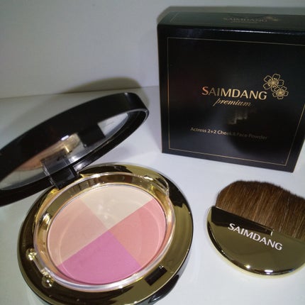 アクトレス 2+2 チーク&フェイスパウダー/サイムダン プレミアム/ルースパウダーを使ったクチコミ(5枚目)