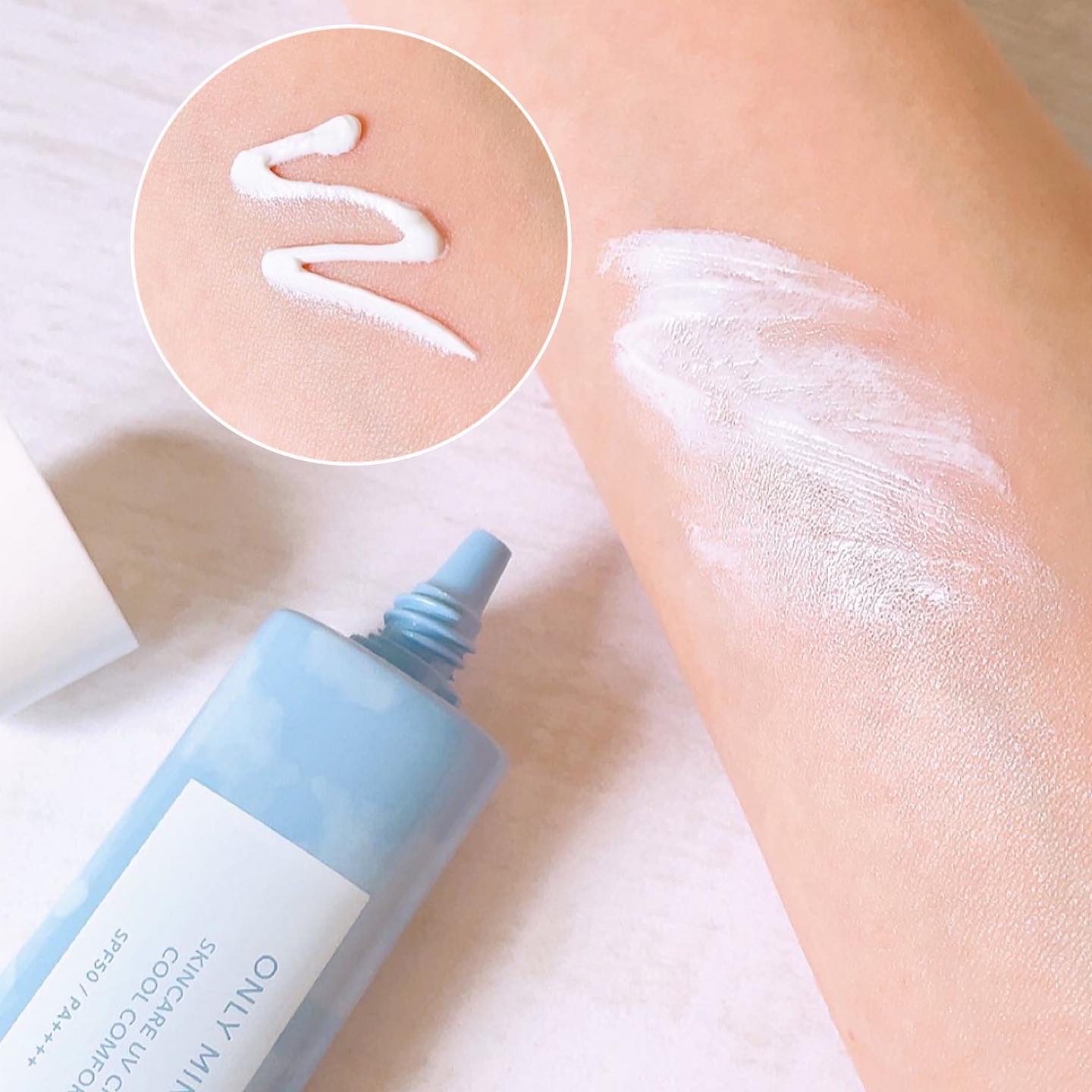 スキンケアUVクリーム クールコンフォート EX01 クリア/ONLY MINERALS/化粧下地を使ったクチコミ（3枚目）