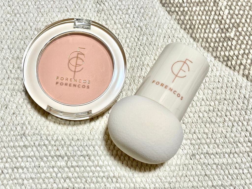 ベアブラッシャー パフ付き/フォレンコス/パウダーチークを使ったクチコミ(1枚目)