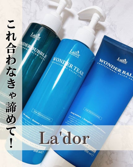WONDER BALM/La'dor/洗い流すヘアトリートメントを使ったクチコミ(1枚目)
