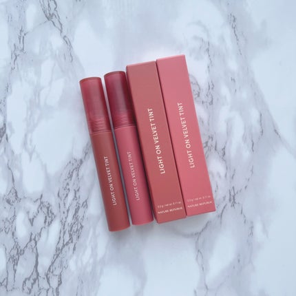 ライトオンベルベットティント/ネイチャーリパブリック/リップティントを使ったクチコミ(4枚目)