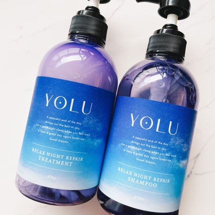 リラックスナイトリペア シャンプー/トリートメント/YOLU/市販シャンプーを使ったクチコミ(1枚目)