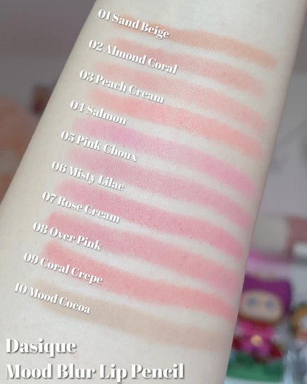 ムードブラーリップペンシル/dasique/リップライナーを使ったクチコミ(3枚目)