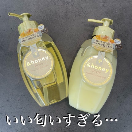 アンドハニー ピクシー モイストシルキー シャンプー1.0/ヘアトリートメント2.0/&honey/市販シャンプーを使ったクチコミ(1枚目)