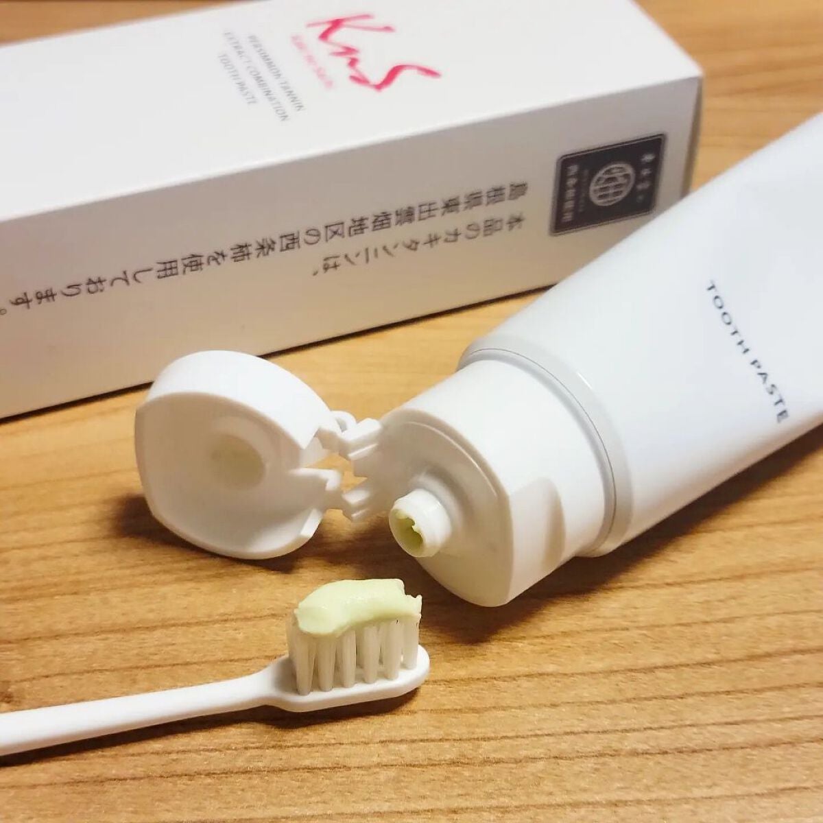 柿のさち 薬用柿渋ハミガキ/マックス/歯磨き粉を使ったクチコミ(1枚目)