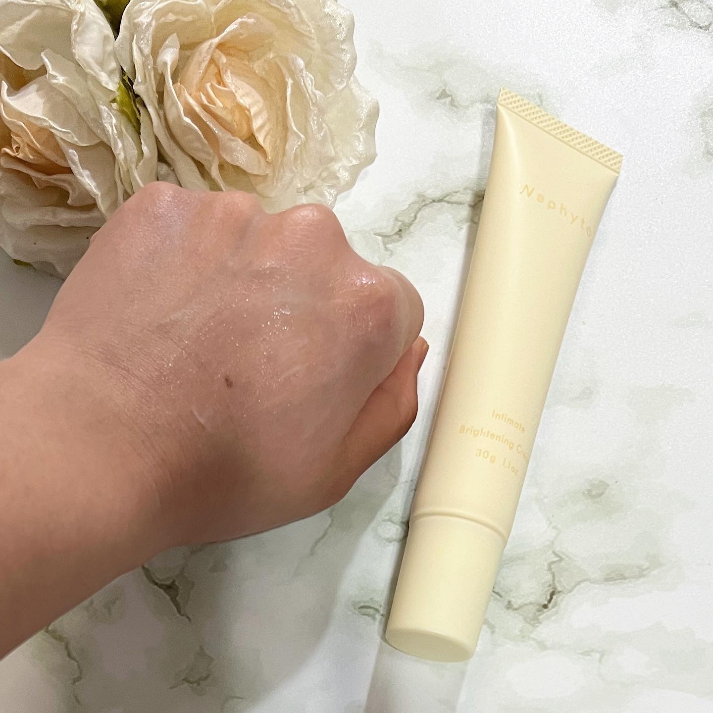 インティメイト ブライトニングクリーム/Waphyto/デリケートゾーンケアを使ったクチコミ（3枚目）