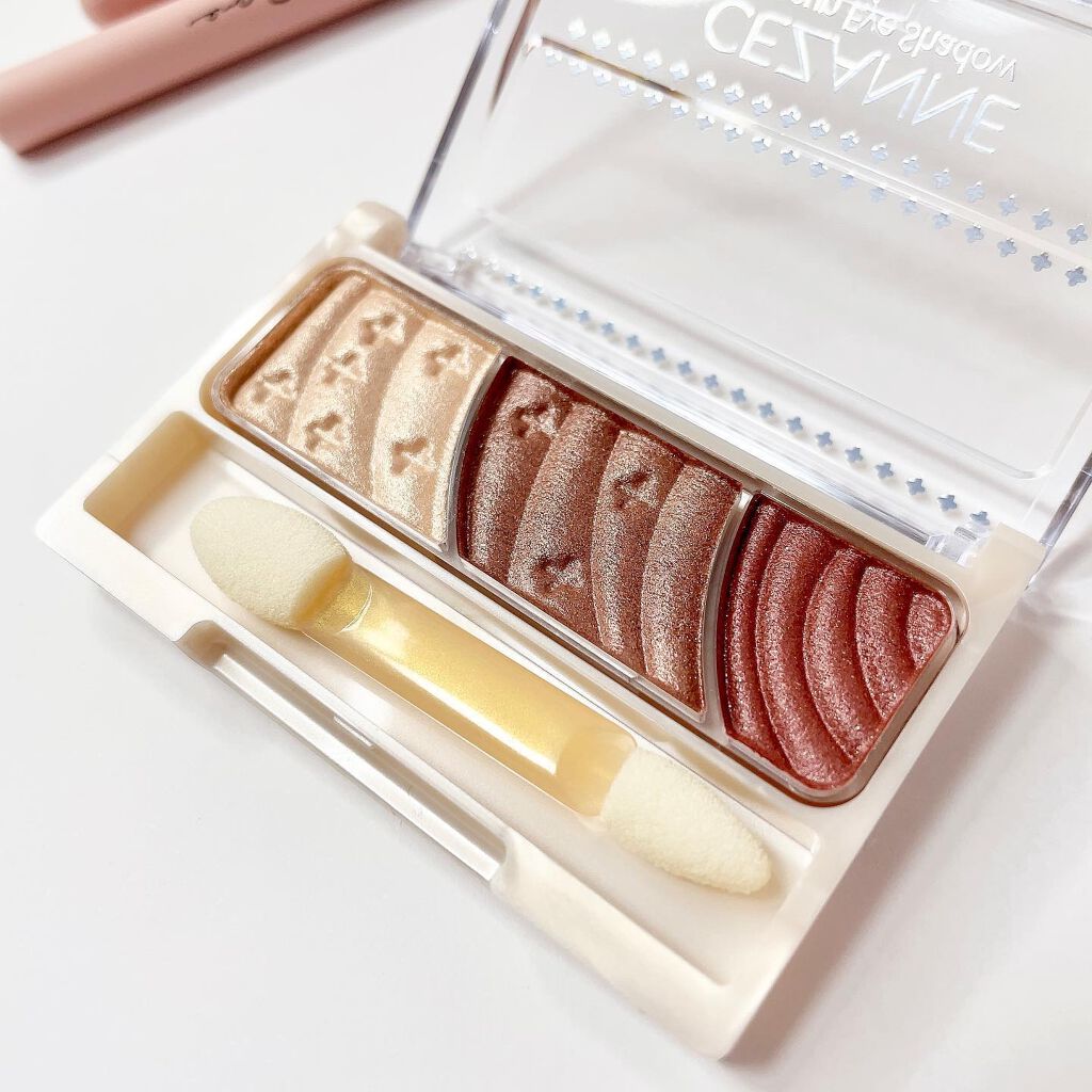 トーンアップアイシャドウ/CEZANNE/アイシャドウパレットを使ったクチコミ(3枚目)