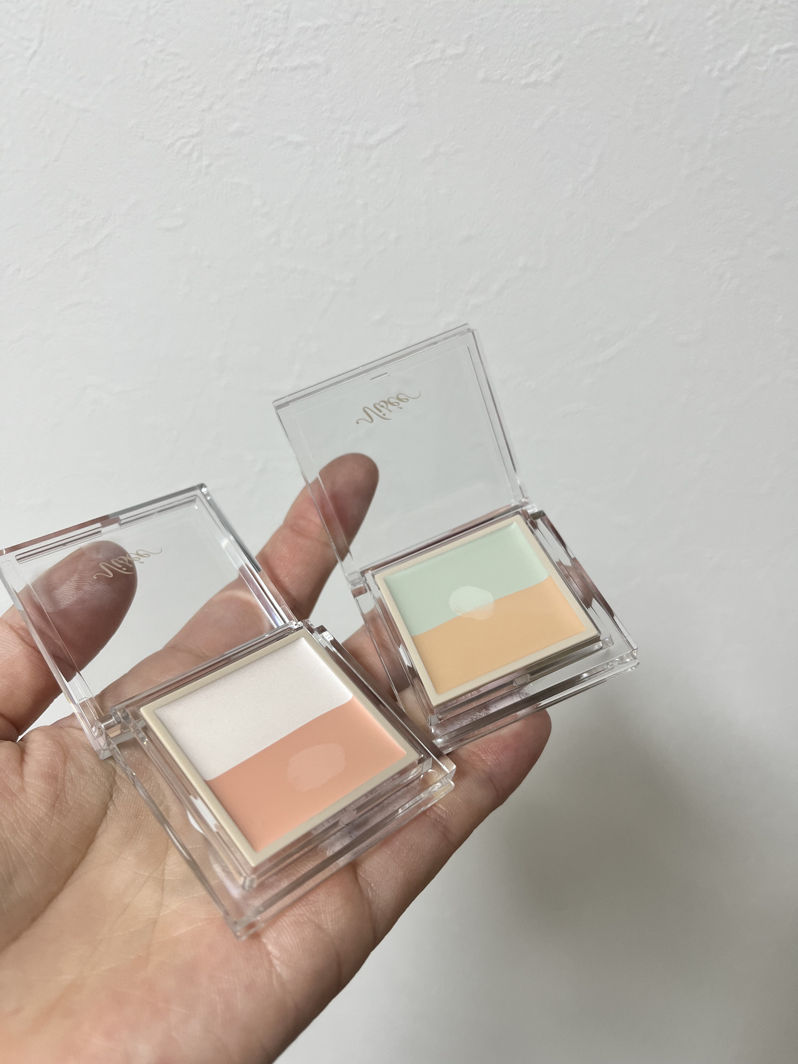 カラーデュオ トリック コンシーラー 04 ピンクベージュトリック/Visée/パレットコンシーラーを使ったクチコミ（1枚目）