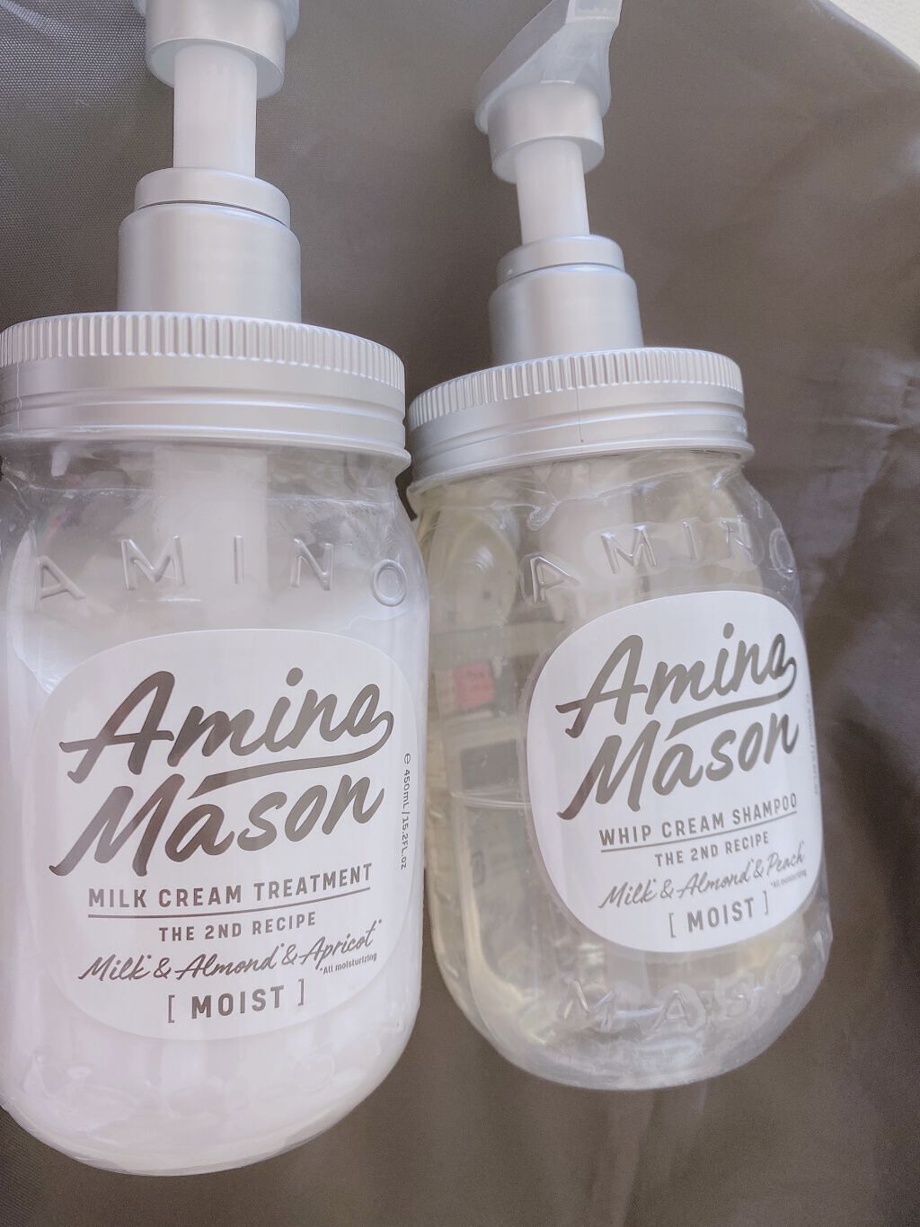 アミノメイソン ディープモイスト ホイップクリーム シャンプー/ミルククリーム ヘアトリートメント/アミノメイソン/市販シャンプーを使ったクチコミ（1枚目）