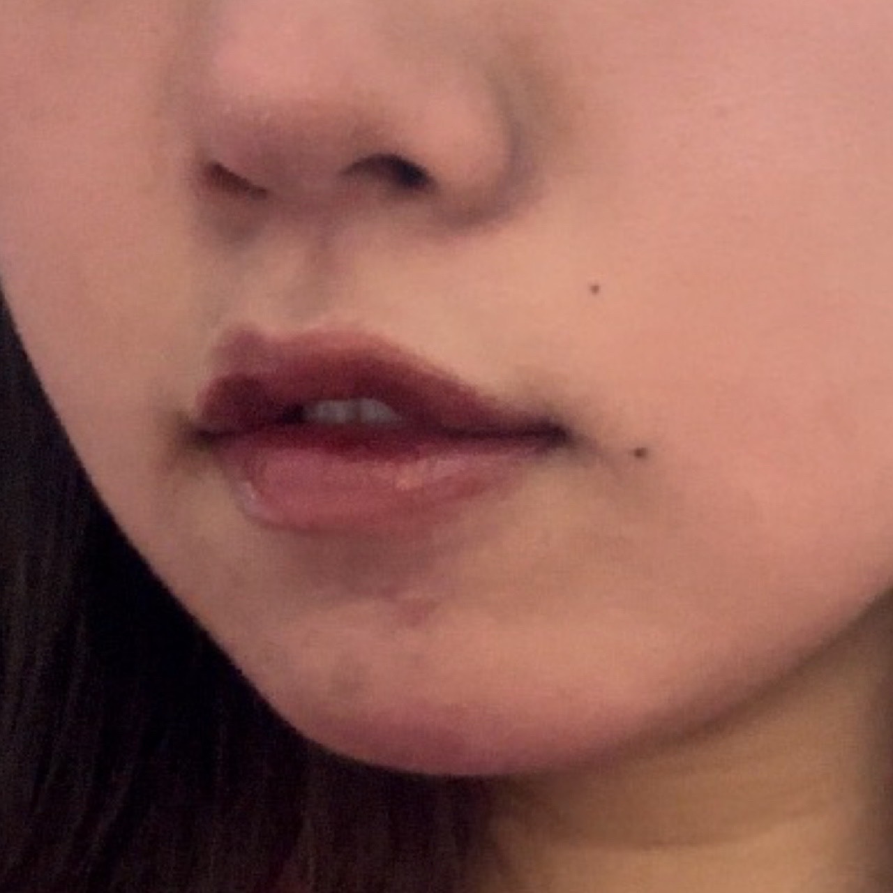 ティルナス サンリットパール ティント 12　CHILLING GARNET　チリンガーネット/tilnus/リップティントを使ったクチコミ（3枚目）