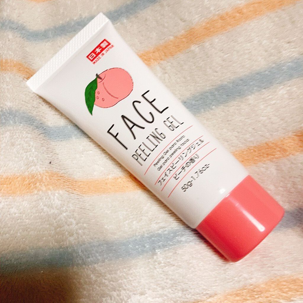 フェイスピーリングジェル ピーチの香り/DAISO/ピーリングを使ったクチコミ（1枚目）
