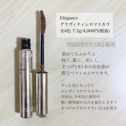 エレガンス グラヴィティレス マスカラ BR21/Elégance/マスカラの画像