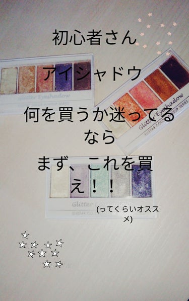 エルファー グリッターアイシャドウ/DAISO/アイシャドウパレットを使ったクチコミ（1枚目）