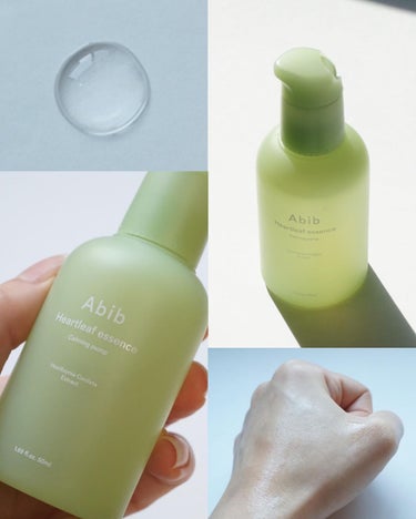 .
Abib (アビブ)
Heartleaf essence Calming pump 
50ml

@abib.japan
@abib.official
@abib.global

Abibさまの11月レビュー祭りに参加させていただきます！！🙏✨

☑︎含有量85%のドクダミエキスが外部刺激で敏感になったお肌を鎮静。

☑︎ドクダミ属のケルセチン成分が角質や皮脂をケアし、敏感になったお肌を穏やかにリラックスさせます。

☑︎低刺激テスト済み。敏感肌の方でも安心して使用できます。

■テクスチャー
無色透明のアンプルで、ほんの少しとろみがあるけど軽めのテクスチャー。
ぬり心地もスルスルッと手軽にぬれる感じです🙌

■仕上がり
さっぱり仕上がりですが、保湿力もあるような💭✨
また、少しペタつきを感じます。次にクリームをぬるので気にならなくはなりますが、混合肌の私が朝のスキンケアに使用するとメイクのよれが怖いので夜のスキンケアにこちらは使用することにしています💡

■パッケージ
ポンプ式のため指でひと押しするだけで液が出てくるので、スキンケアの手間が省けます◎
また、キャップ付きなので旅行などに安心して持って行くこともできます🤍

■香り
意外にも甘い香りがします!!強くない心地の良い香りです💭

✍️使用して得られた効果・実感した効果
スキンケア商品で初めて大きな効果を実感できたアイテムです！✨こちらを使用して1日でニキビがなくなったことにびっくり！おでこにぷつぷつと広がる小さめのニキビまでなくなったことは初めてなのでとても驚きました🙏本当にこれの効果なのか確かめるために一度違うアンプルに変えたところニキビがまた出てきたのできっとこちらのおかげです。まだ使って2週間ほどなのですが、ニキビができなくなって肌の調子がよいのでこれからも使い続けてみて、また何か効果が見られたら記録していきます！スキンケアアイテムでこんなに大きな効果を得られたのが初めてなので正直びっくりしています...🫢🙏✨

𓂃 𓈒𓏸𓐍 𓇢 𓆸 𓂃 𓈒𓏸𓐍 𓇢 𓆸 𓂃 𓈒𓏸𓐍 𓇢 𓆸𓂃 𓈒𓏸𓐍 𓇢 𓆸

Abibさんのアイテムを使うのはシートマスクに続いて2個目なのですが、私の肌質に合っていたのかこちらを使ってニキビが出来なくなったことに本当びっくり✨🙏引き続き使ってみてよかったら、もうこれはリピ決定です😊🙏リピするほど自分の肌質に合う商品に出会えたことが初めてなのでとても嬉しいです🥰ドクダミラインにはトナーやパッド、フォームクレンザー、クレンジングまであるのでそちらも今度使ってみたいです♪

#abib #アビブ #ドクダミエッセンス #カーミングポンプ #아비브 #어성초에센스 #heartleafessencecalmingpump #MyBestCosme の画像 その0