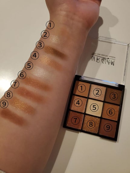 UR GLAM BLOOMING EYE COLOR PALETTE/U R GLAM/アイシャドウパレットを使ったクチコミ(3枚目)