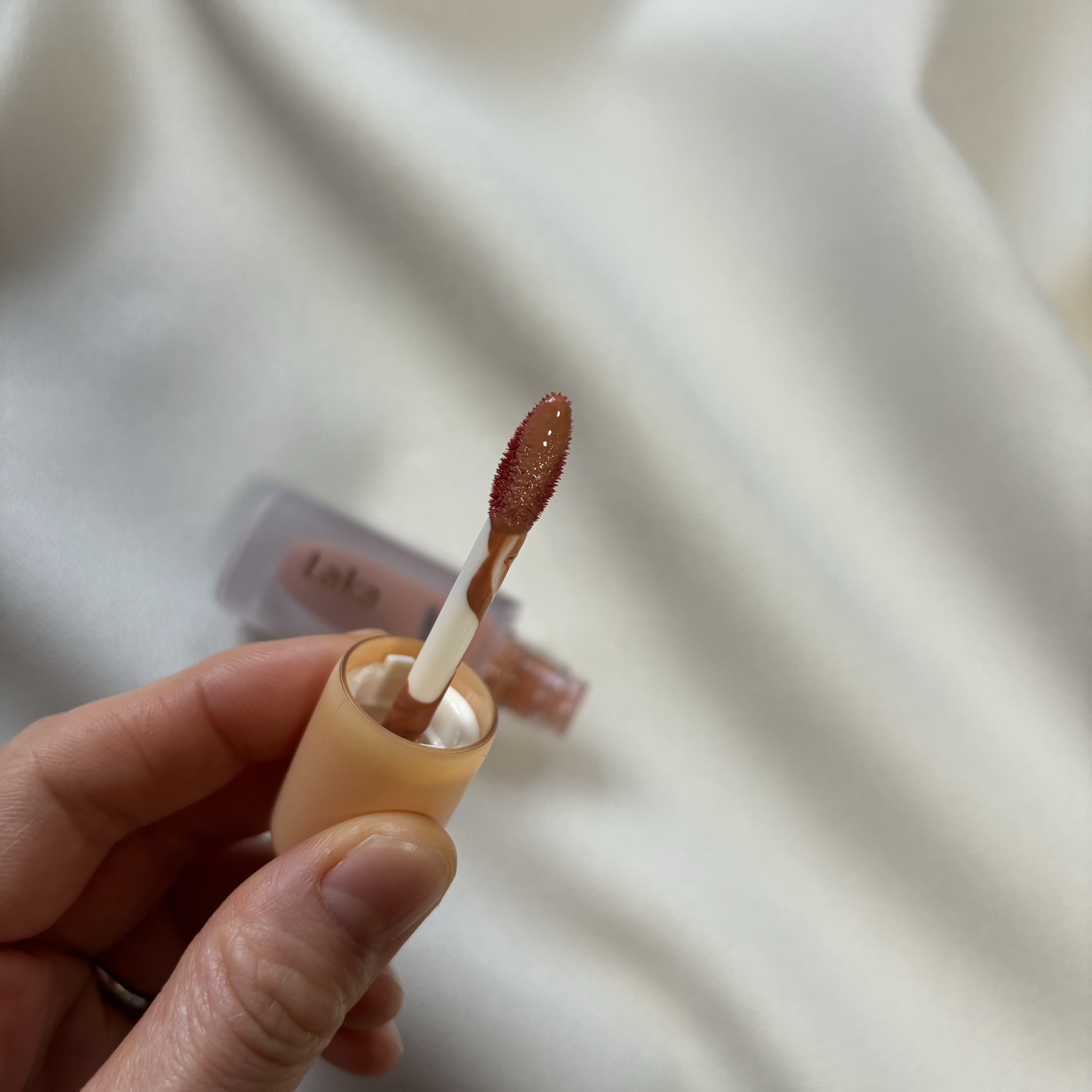 フルーティーグラムティント 107 シュガー/Laka/リップティントを使ったクチコミ（2枚目）