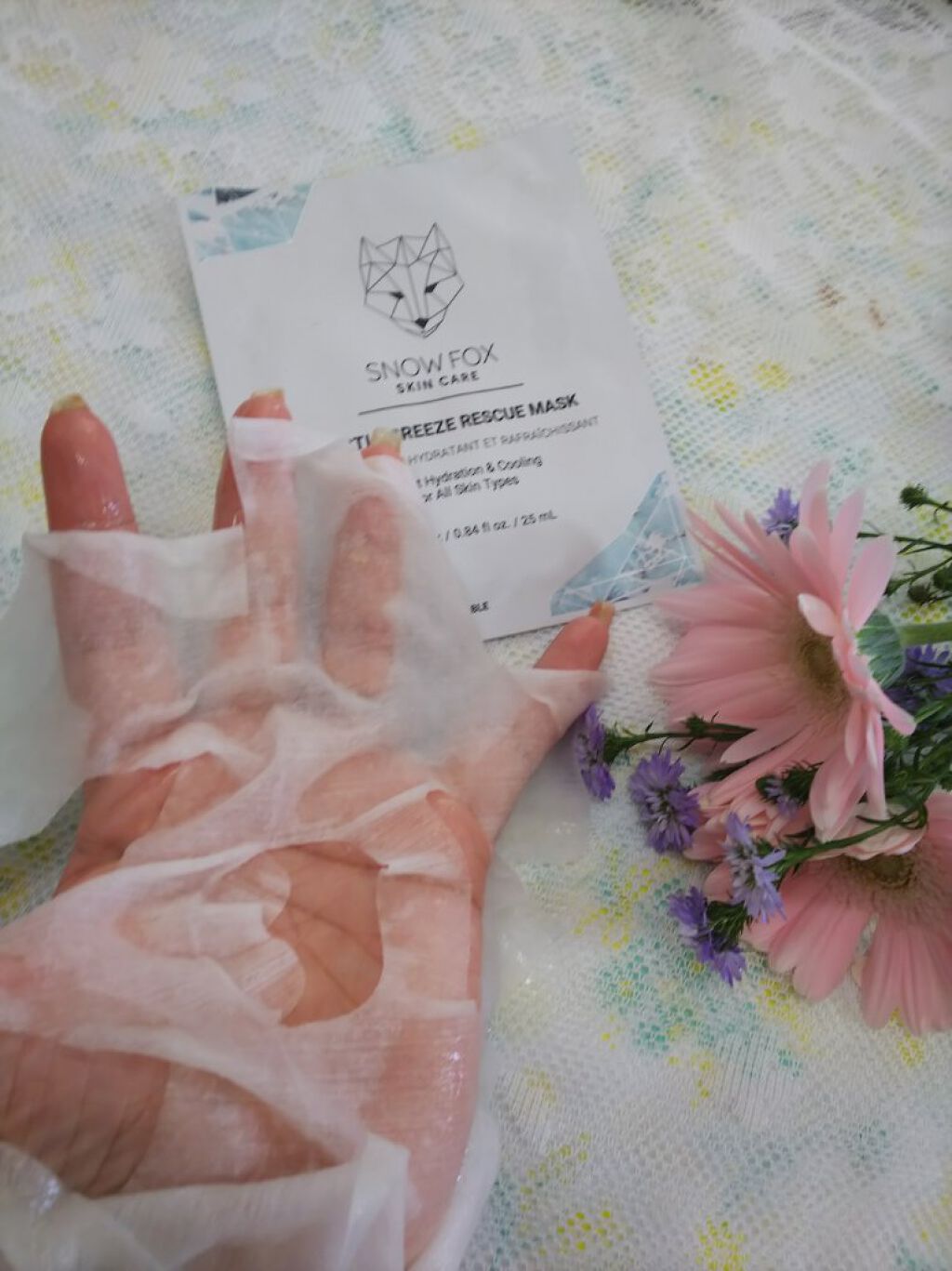 アークティック ブリーズ レスキュー マスク/SNOW FOX SKINCARE/シートマスク・パックを使ったクチコミ(3枚目)