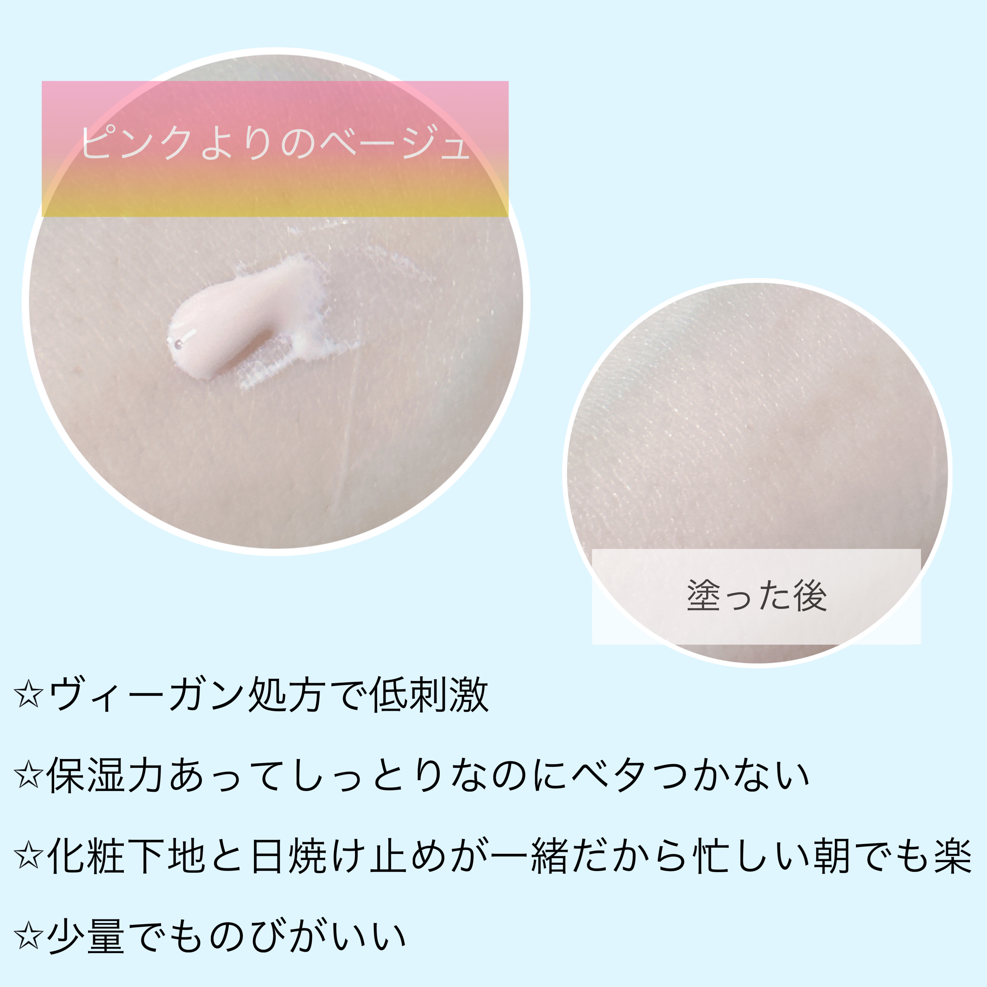 ウォータフルトーンアップサンクリーム/ダルバ/日焼け止めクリームを使ったクチコミ（2枚目）