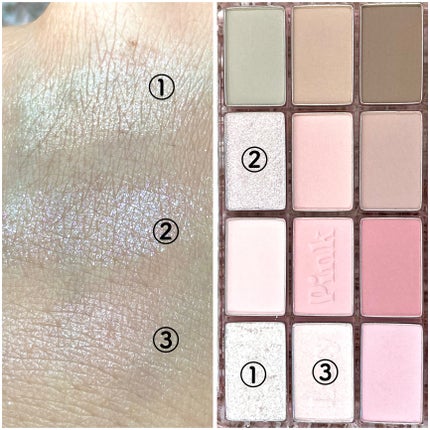 ソフトブラーリングアイパレット/wakemake/アイシャドウパレットを使ったクチコミ(4枚目)