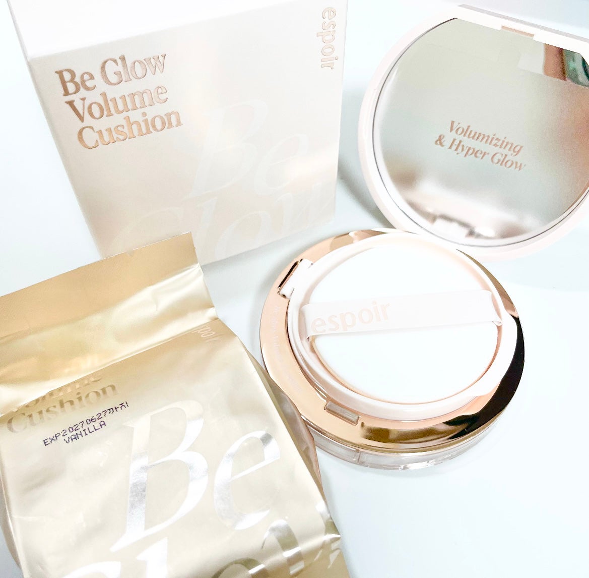 エスポア ビーグロー ボリュームクッション/espoir/クッションファンデーションを使ったクチコミ(4枚目)