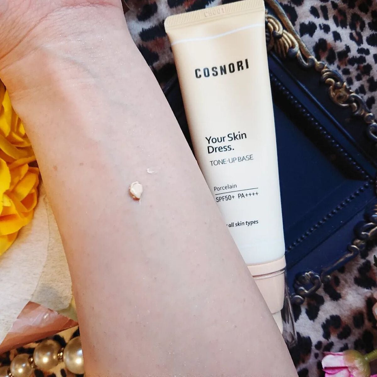 ユアースキンドレストーンアップベース/COSNORI/化粧下地を使ったクチコミ(5枚目)