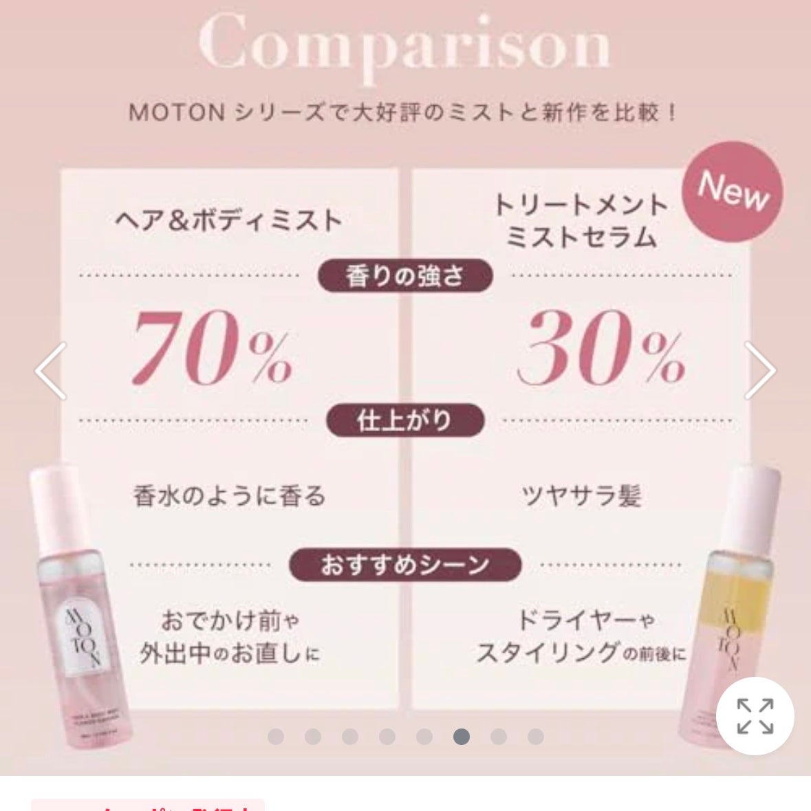 MOTON トリートメントミストセラム フラワーガーデン/MOTON/ヘアミストを使ったクチコミ(2枚目)