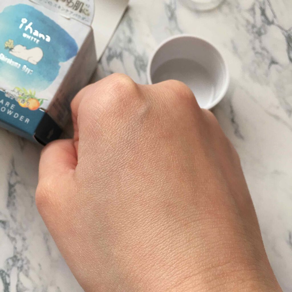 ihana WHITE スキンケアVCスノーパウダー/IHANA/ルースパウダーを使ったクチコミ(4枚目)