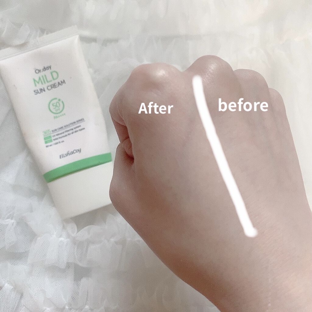 Or.day マイルドサンクリーム/Elishacoy/日焼け止めクリームを使ったクチコミ（3枚目）