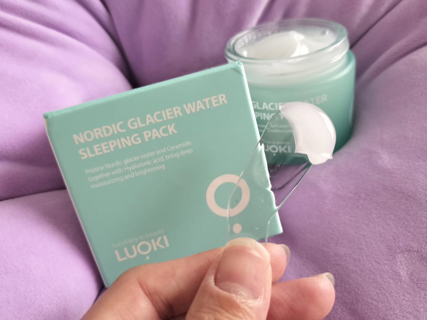 ノルディック氷河水スリーピングパック/LUOKI/フェイスクリームを使ったクチコミ(3枚目)