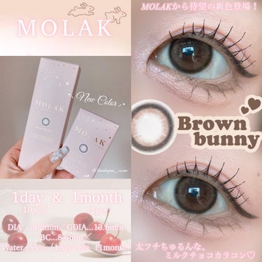 【MOLAK】


🐰Brown bunny🤍

1day／1month

✤DIA...14.2mm
✤GDIA...13.6mm
✤BC...8.6mm
✤Water...55%（1day）
   