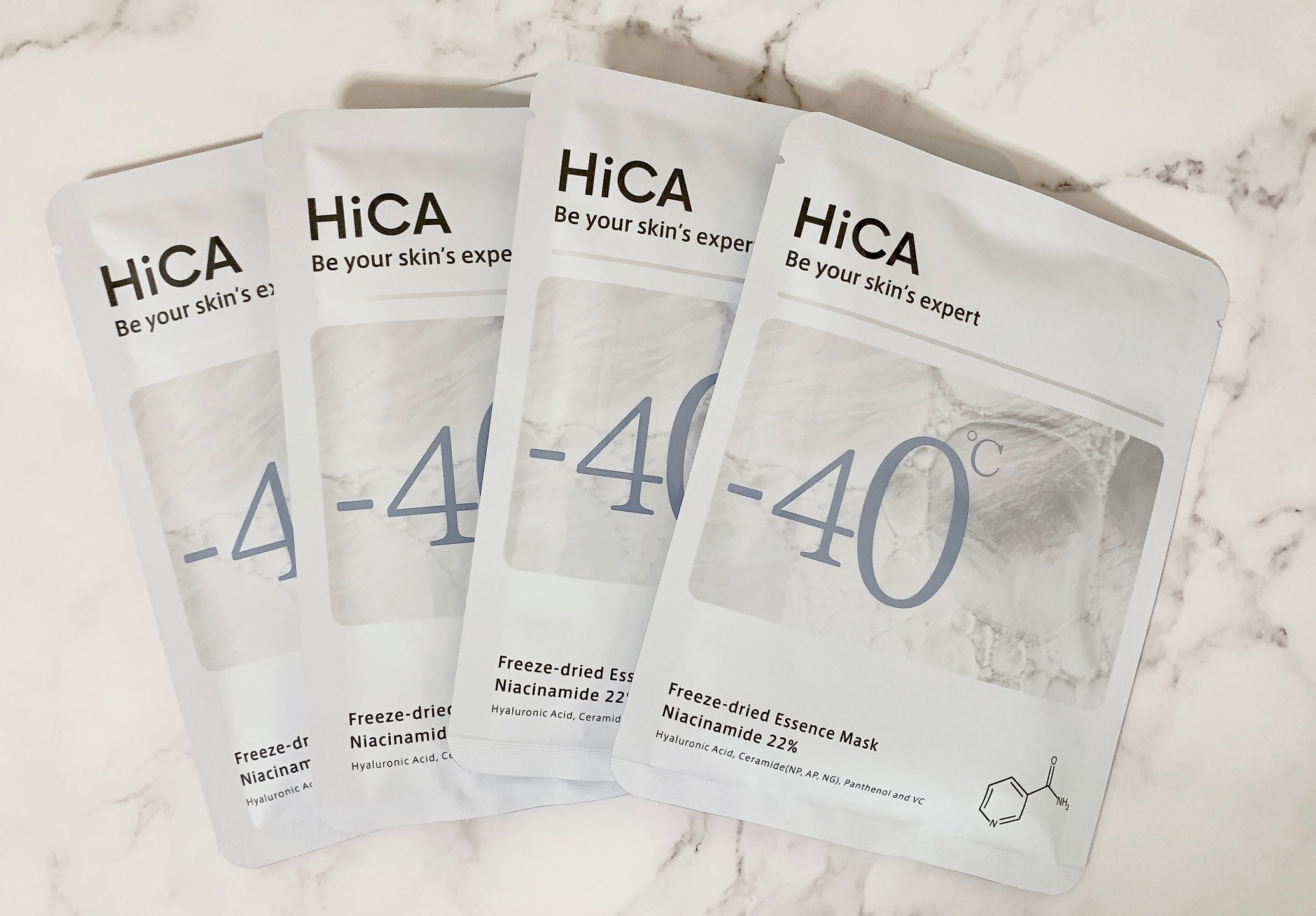 フリーズドライエッセンスマスク ナイアシンアミド22%/HiCA/シートマスク・パックを使ったクチコミ（2枚目）