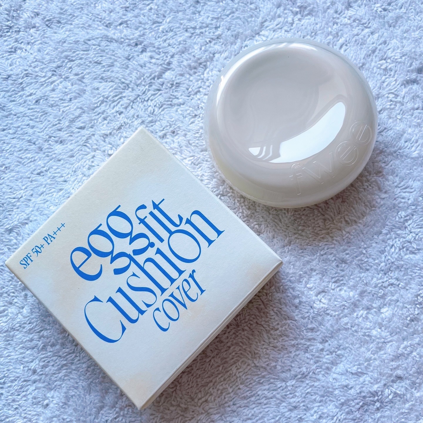 フィー クッションエッグフィットカバー 02 ヌード/fwee/クッションファンデーションを使ったクチコミ（1枚目）