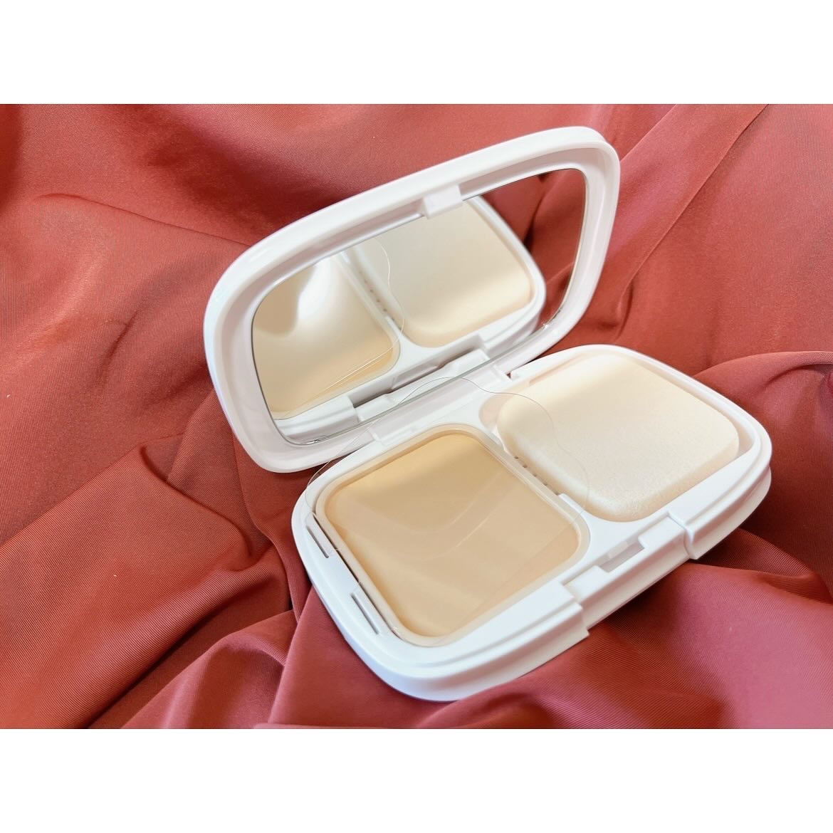 パウダーファンデーション/media luxe/パウダーファンデーションを使ったクチコミ（2枚目）