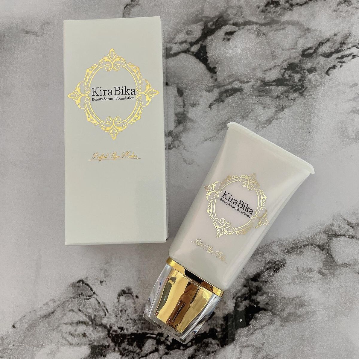 きらびか　ビューティーセラムファンデーション/KiraBika/リキッドファンデーションを使ったクチコミ（1枚目）