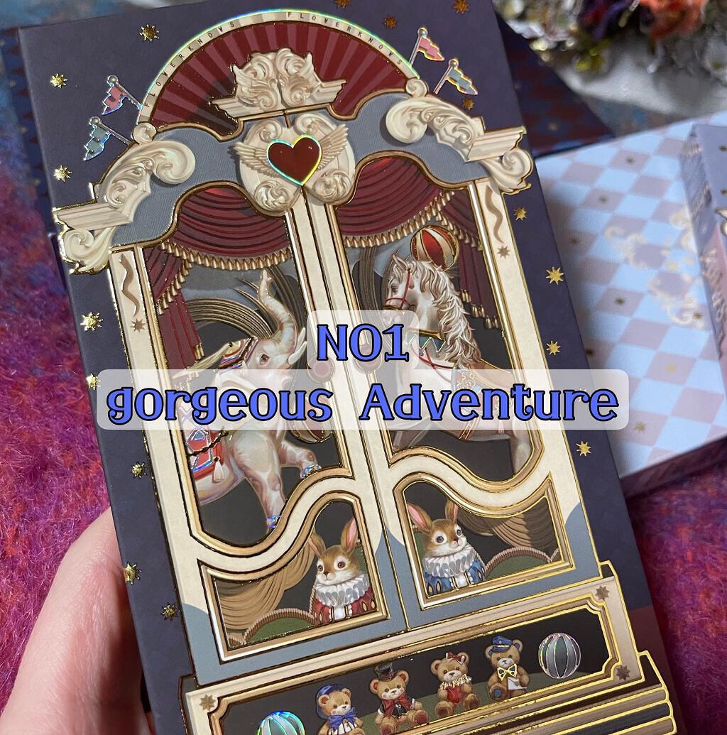 サーカスシリーズ12色アイシャドウパレット /FlowerKnows/アイシャドウパレットを使ったクチコミ(2枚目)