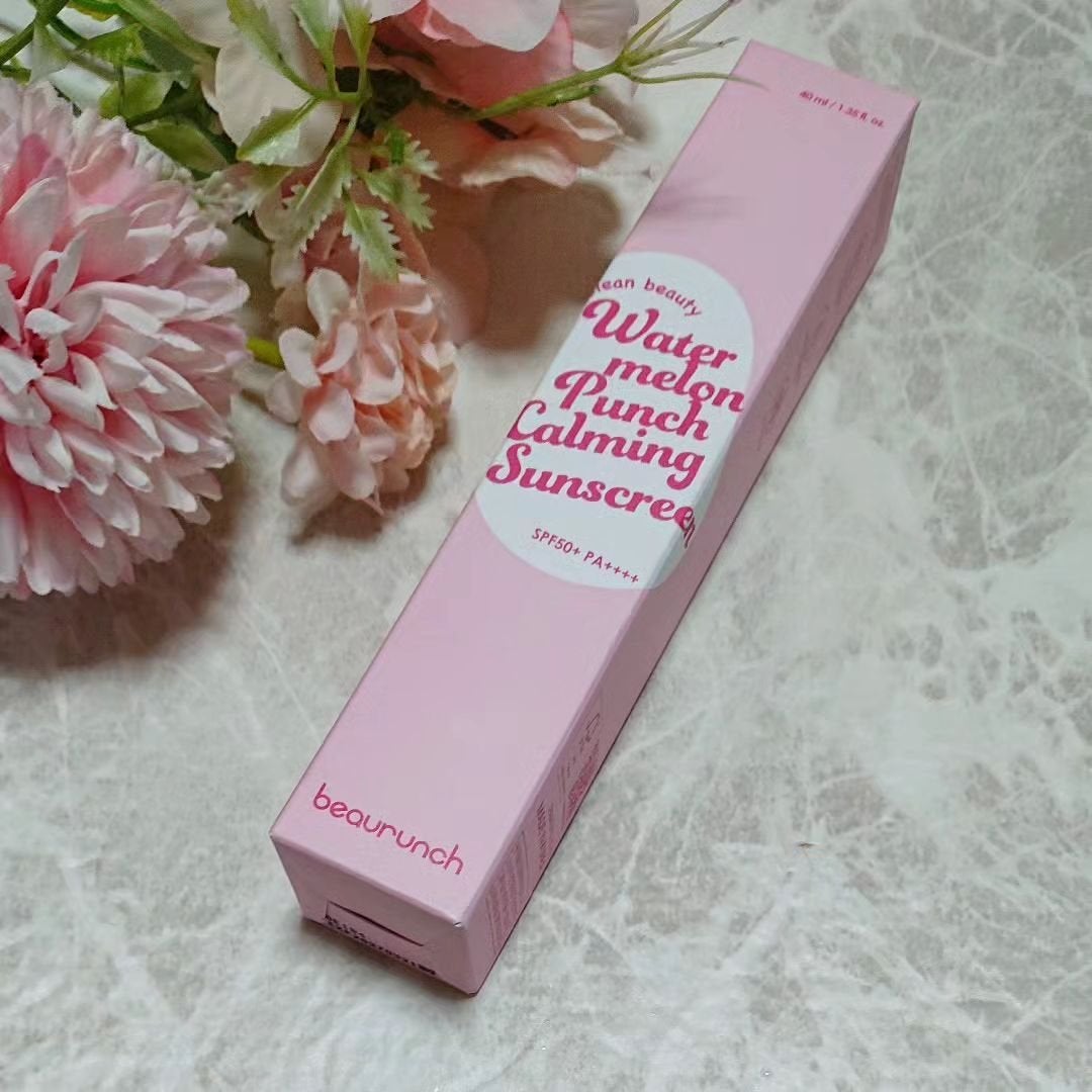 ウォーターメロン パンチ カミング サンスクリーン / スイカサンクリーム / SPF 50+ PA++++ /ビューランチ/日焼け止めクリームを使ったクチコミ(1枚目)