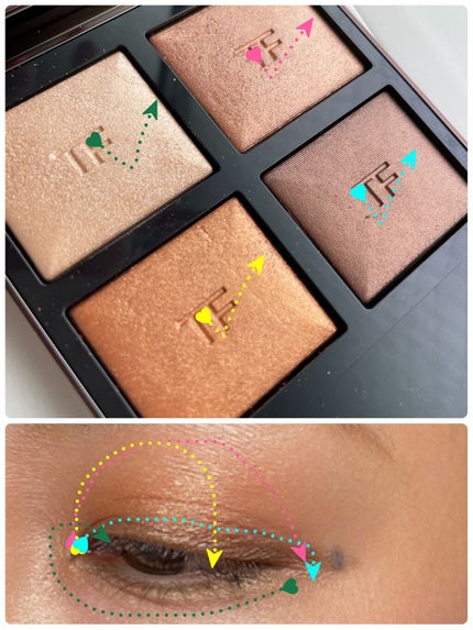 アイ カラー クォード/TOM FORD BEAUTY/アイシャドウパレットを使ったクチコミ(3枚目)