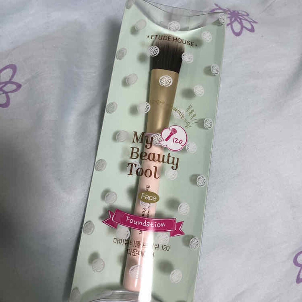 マイビューティーツール120 ファンデーションブラシ/ETUDE/メイクブラシを使ったクチコミ(1枚目)