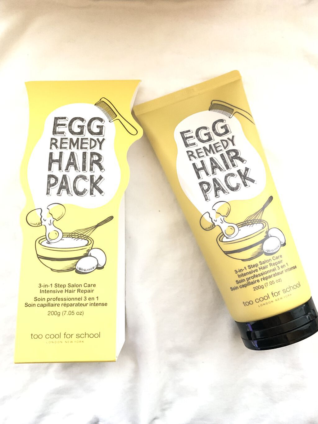 エッグレミディヘアパック/too cool for school/ヘアマスク・ヘアパックを使ったクチコミ（1枚目）