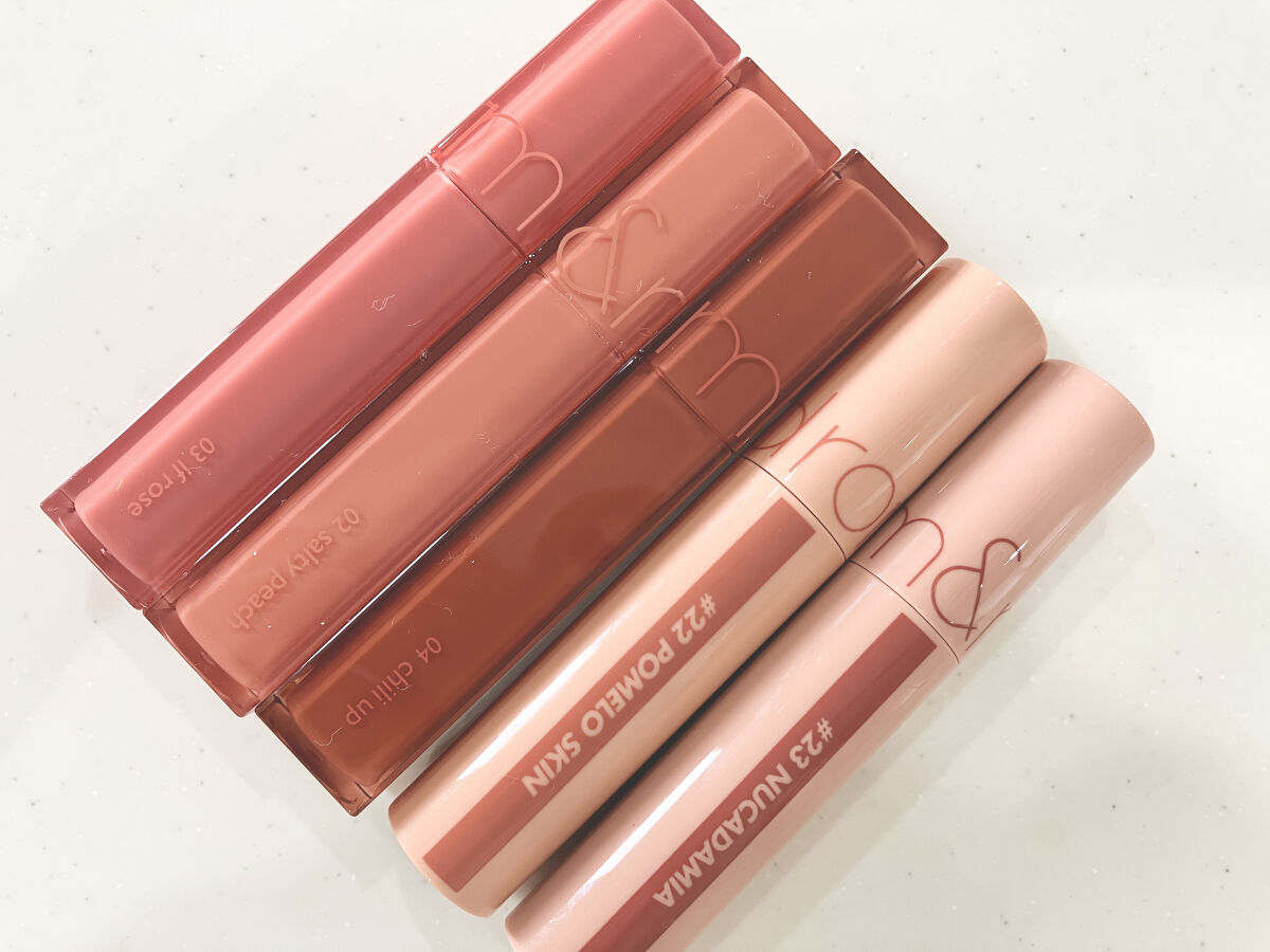 ジューシーラスティングティント/rom&nd/リップティントを使ったクチコミ（2枚目）