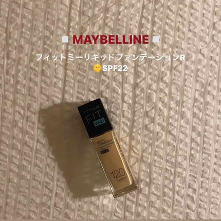 フィットミー リキッドファンデーション R/MAYBELLINE NEW YORK/リキッドファンデーションを使ったクチコミ(1枚目)
