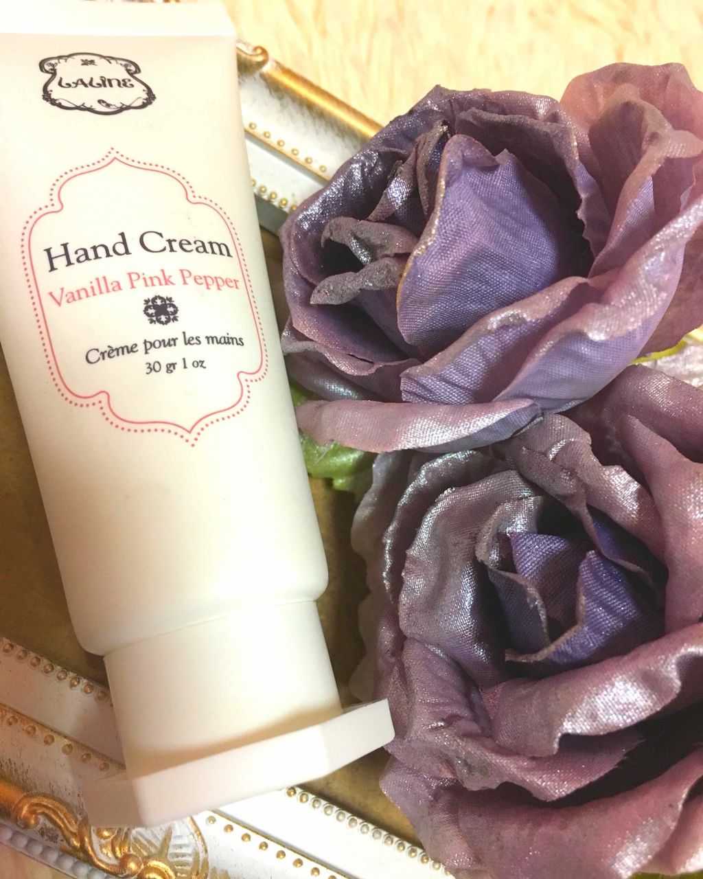 ハンド クリーム バニラ ピンク ペッパー/Laline/ハンドクリームを使ったクチコミ（1枚目）
