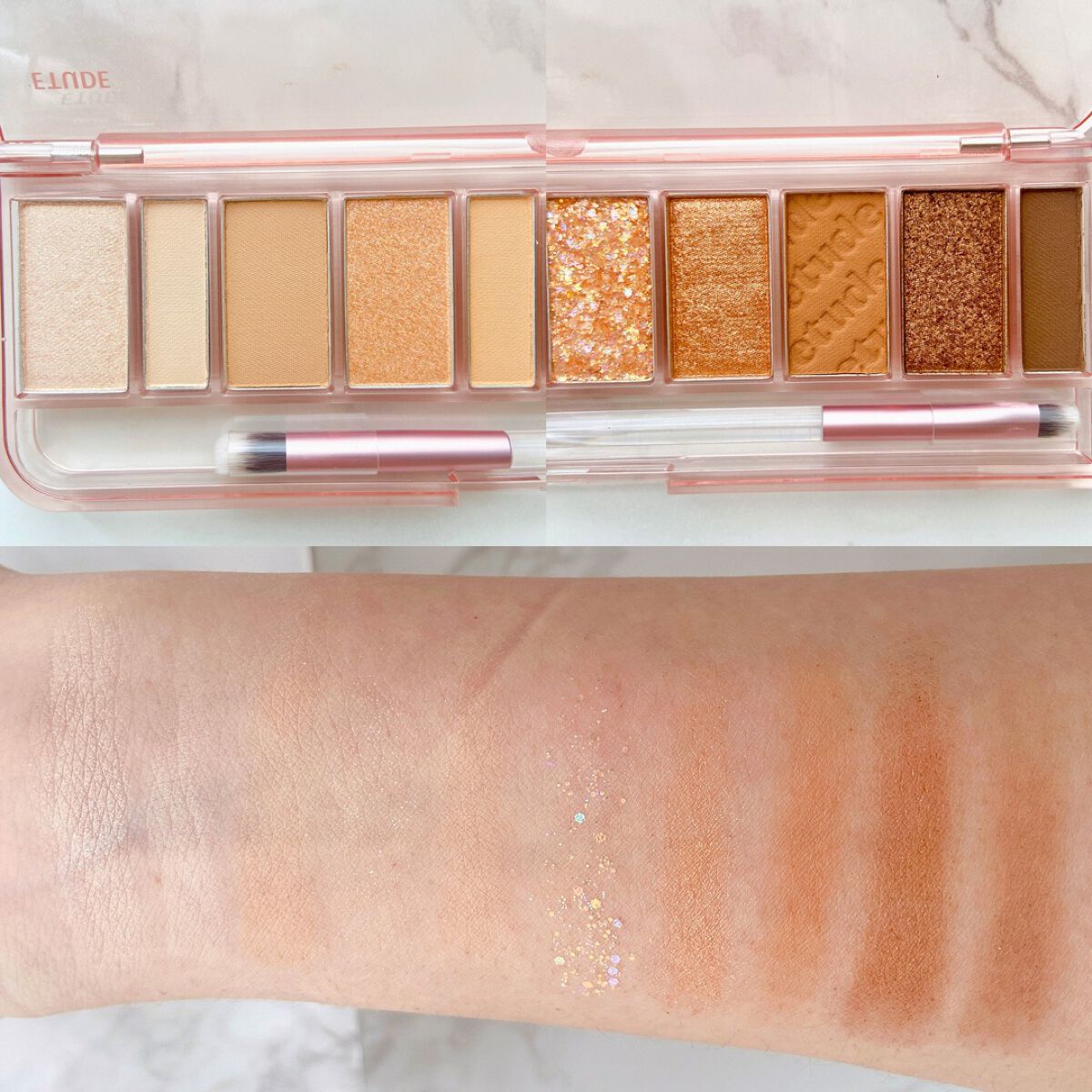 プレイカラー アイシャドウ/ETUDE/アイシャドウパレットを使ったクチコミ（3枚目）