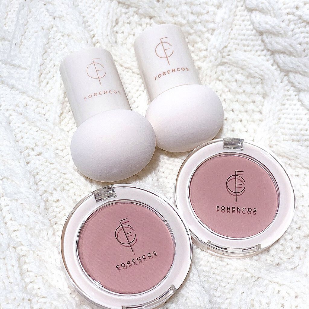 ベアブラッシャー パフ付き/フォレンコス/パウダーチークを使ったクチコミ（3枚目）