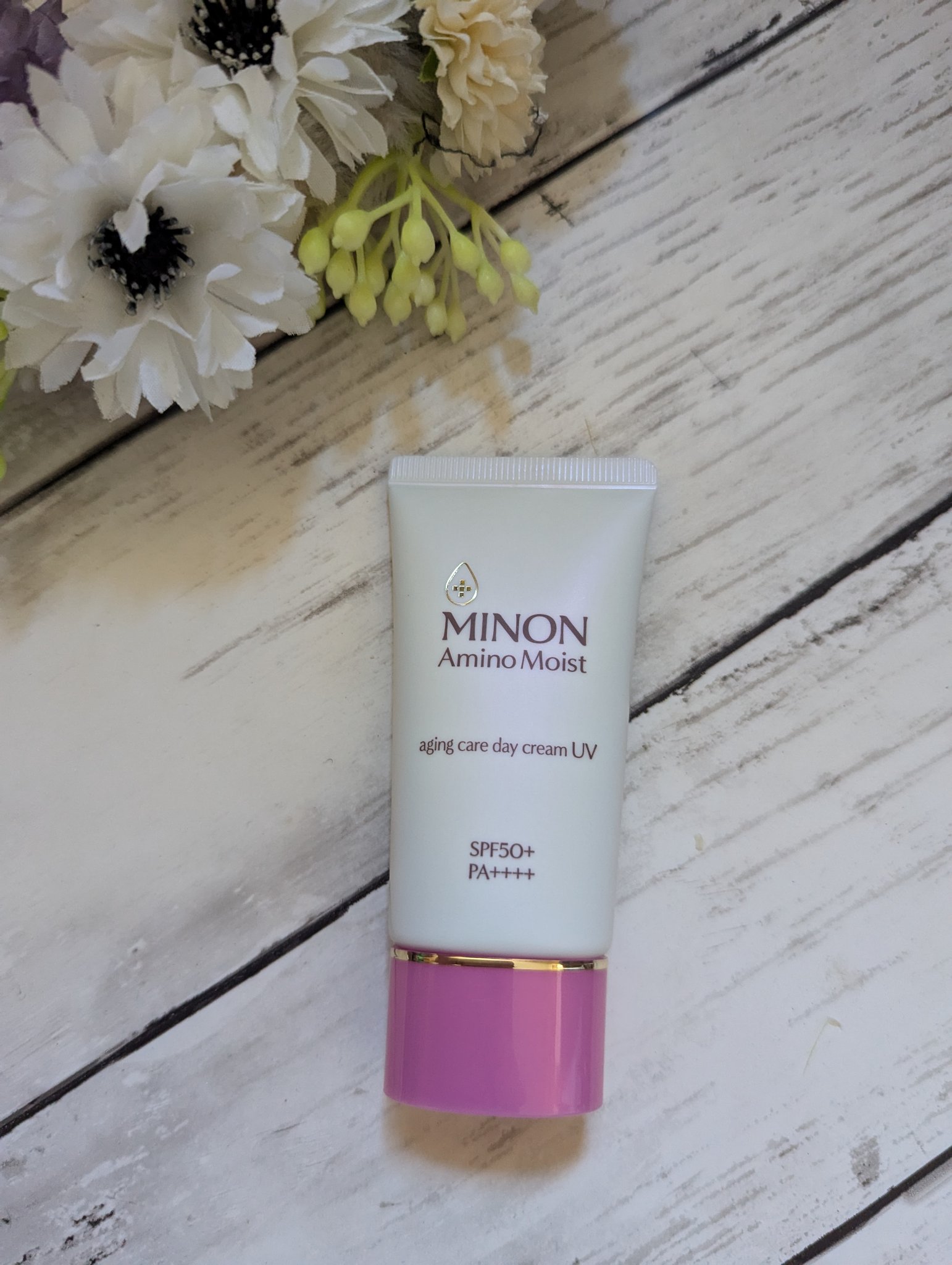ミノン アミノモイスト エイジングケア デイクリームUV/ミノン/日焼け止めクリームを使ったクチコミ（1枚目）