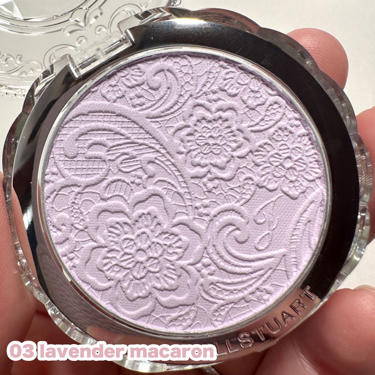 パステルシフォン ブラッシュ  03 lavender macaron/JILL STUART/パウダーチークを使ったクチコミ（3枚目）