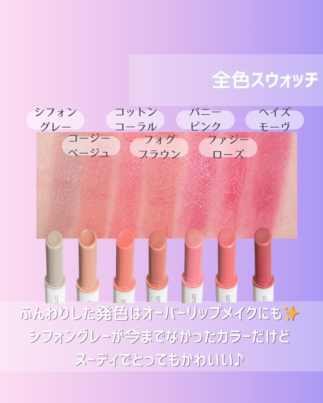 コットンメルティングリップ/ネイチャーリパブリック/口紅を使ったクチコミ（3枚目）